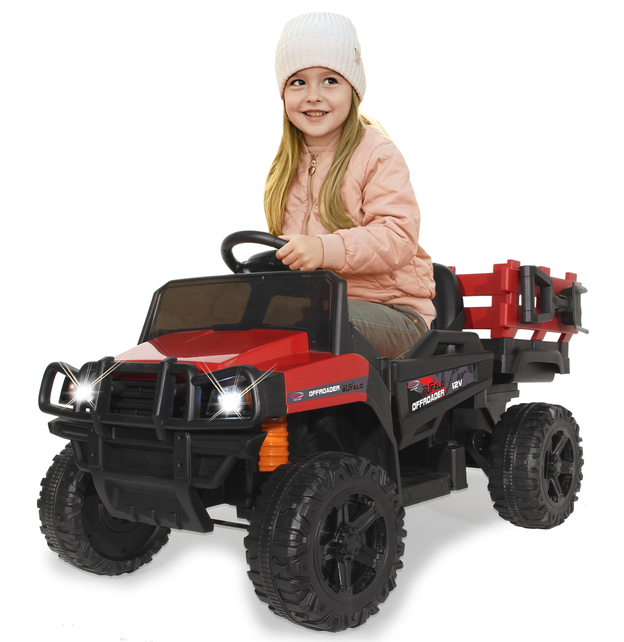 Jamara e.K. JAMARA-460568-Ride-on Offroader Bufalo rot 12V