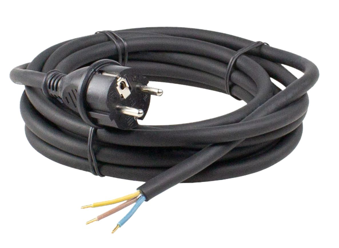 Schwabe 70912 Anslutningskabel Neopren 230V/16A IP44 H07RN-F 3G1.5 Svart 15m