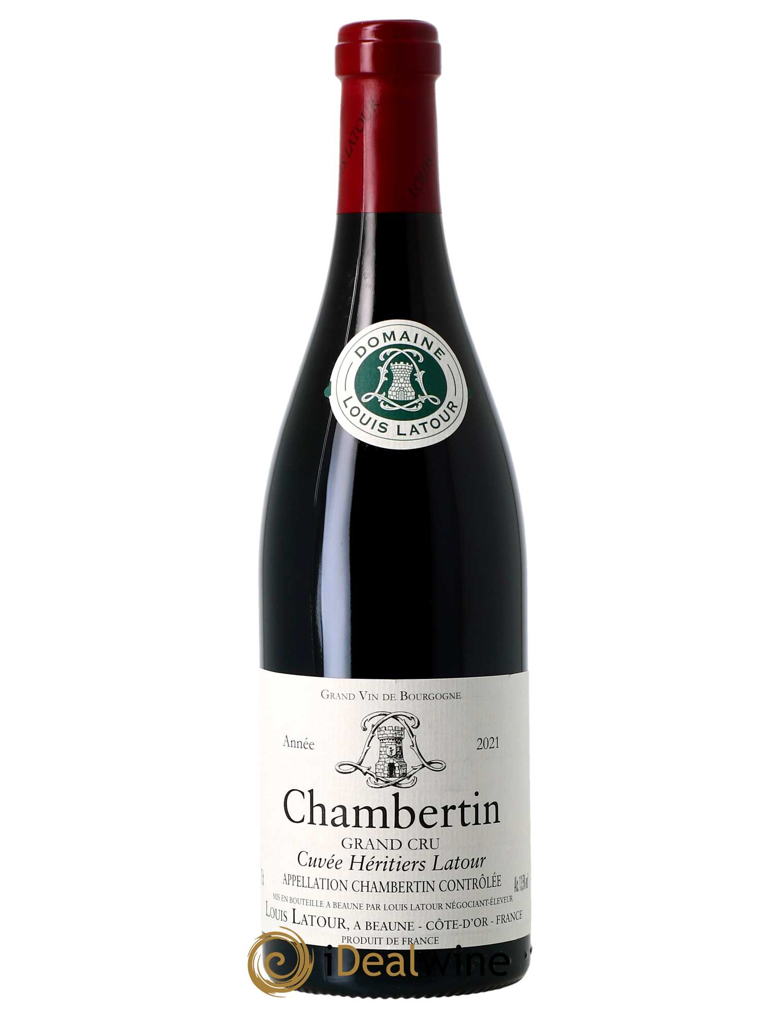 Chambertin Grand Cru Cuvée Héritiers Latour Louis Latour  2021 - Lot de 1 Bouteille