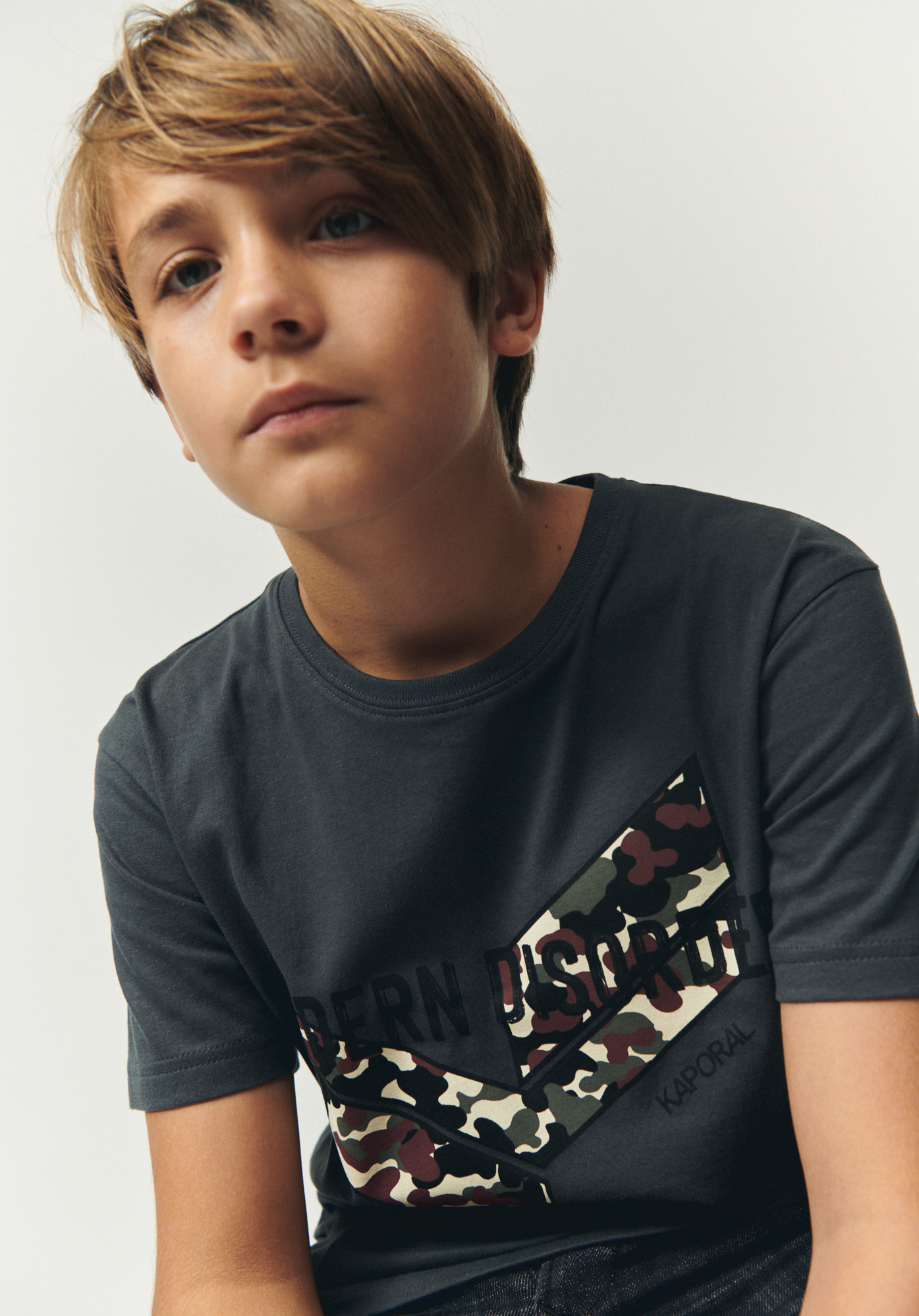 EWAG   T-shirt gris garçon 100% coton