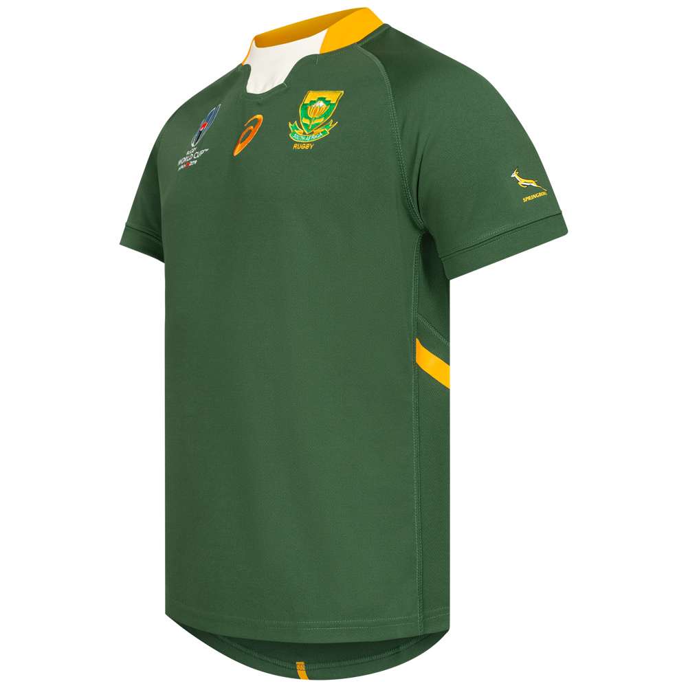 Südafrika Springboks ASICS Rugby World Cup Herren Heim Trikot 2111A167-300