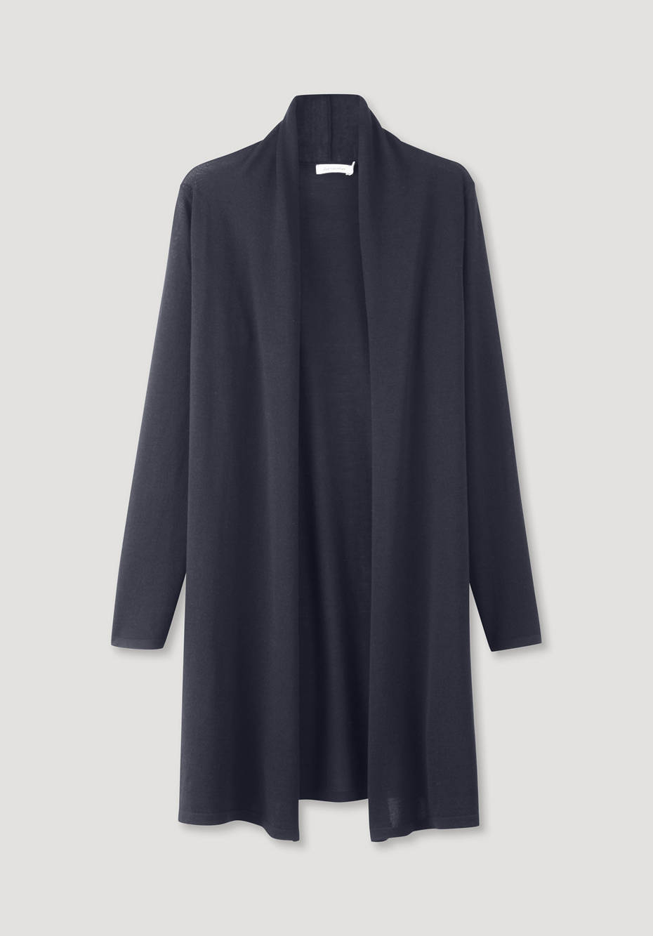 Long Strickjacke aus reiner Bio-Merinowolle