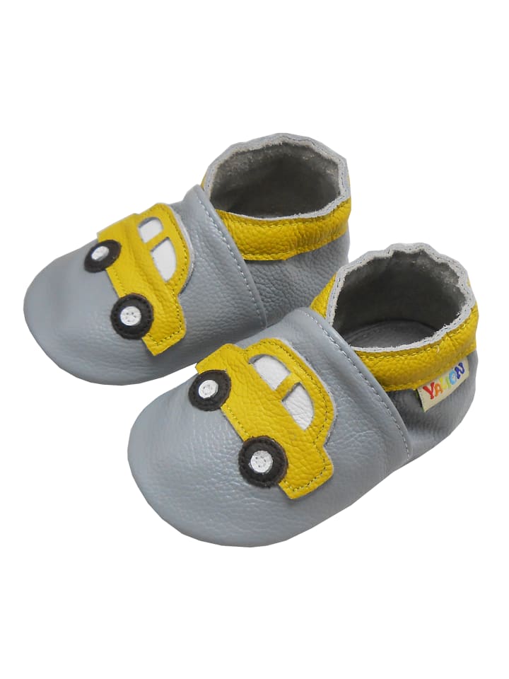 Yalion Leder-Krabbelschuhe 