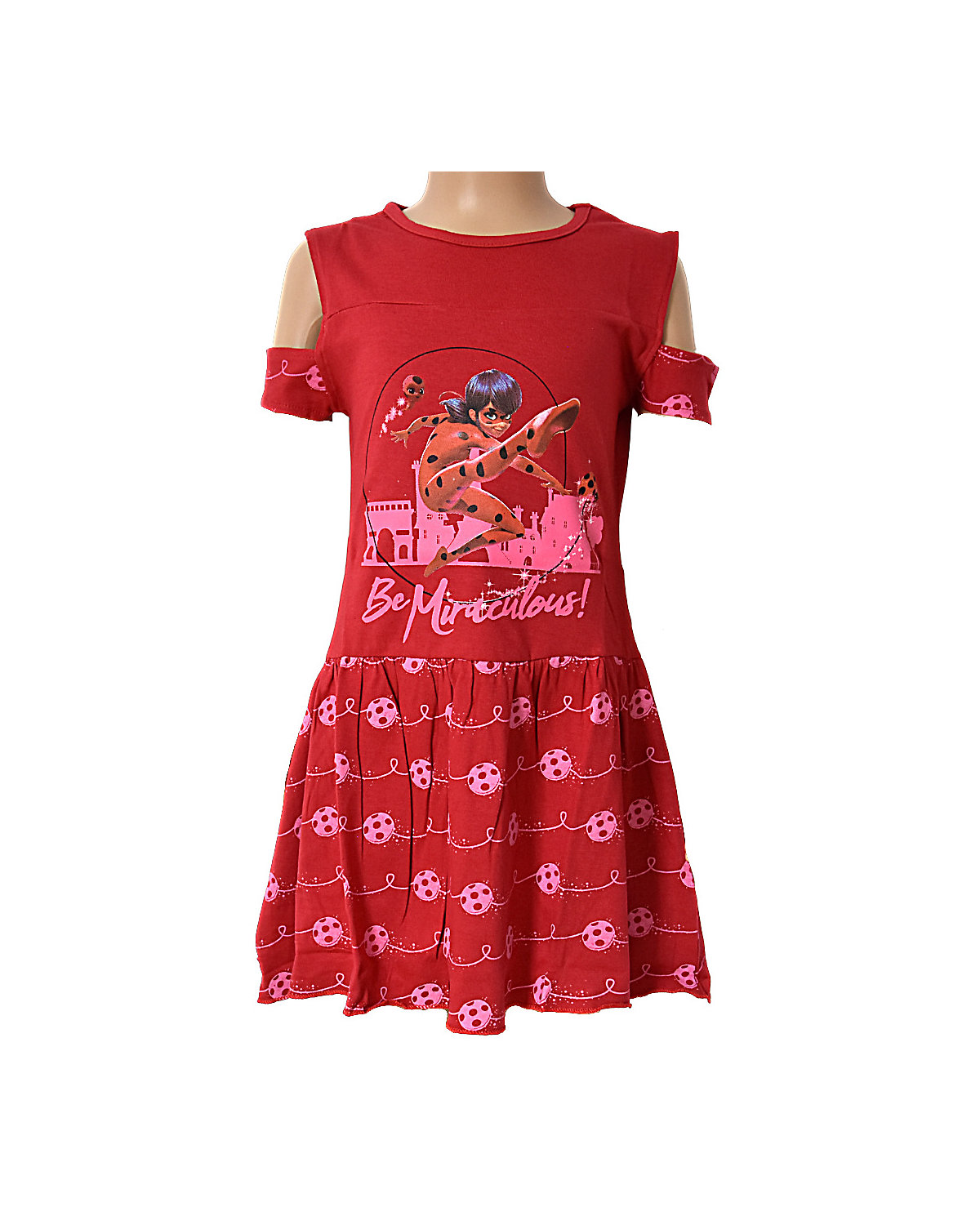 Miraculous Ladybug Off-Shoulder Sommerkleid