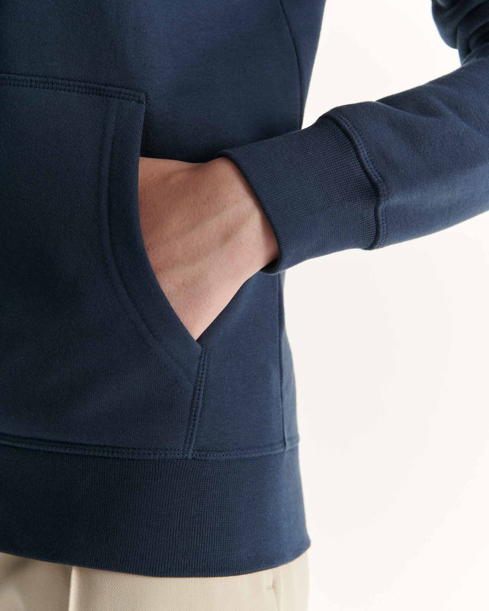 Sweat à capuche femme en coton biologique Marine Oaxaca