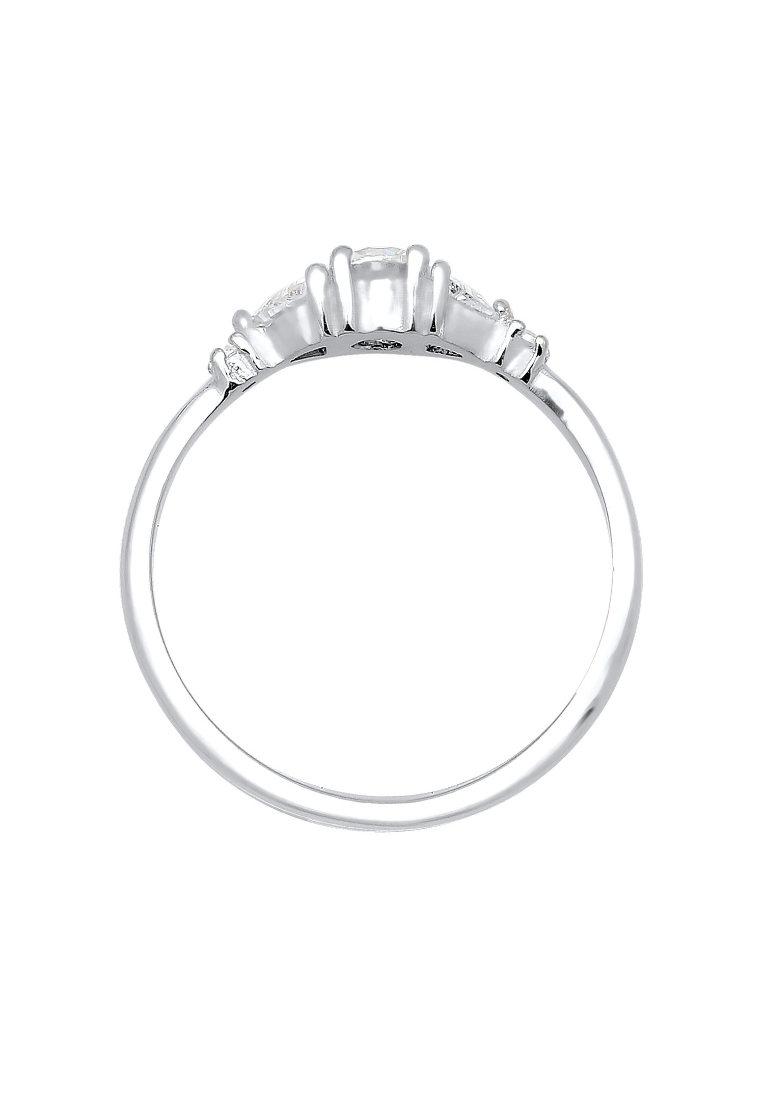 Inel Elli PREMIUM pentru femei cu model filigran și cristale de zirconiu cubic, placat cu aur, din argint 925