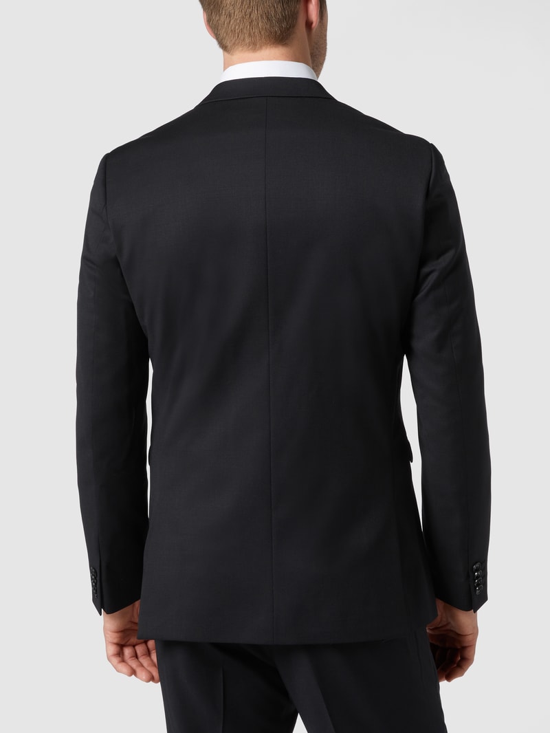 Slim FIt 2-Knopf-Sakko mit Stretch-Anteil Modell 'George' in schwarz