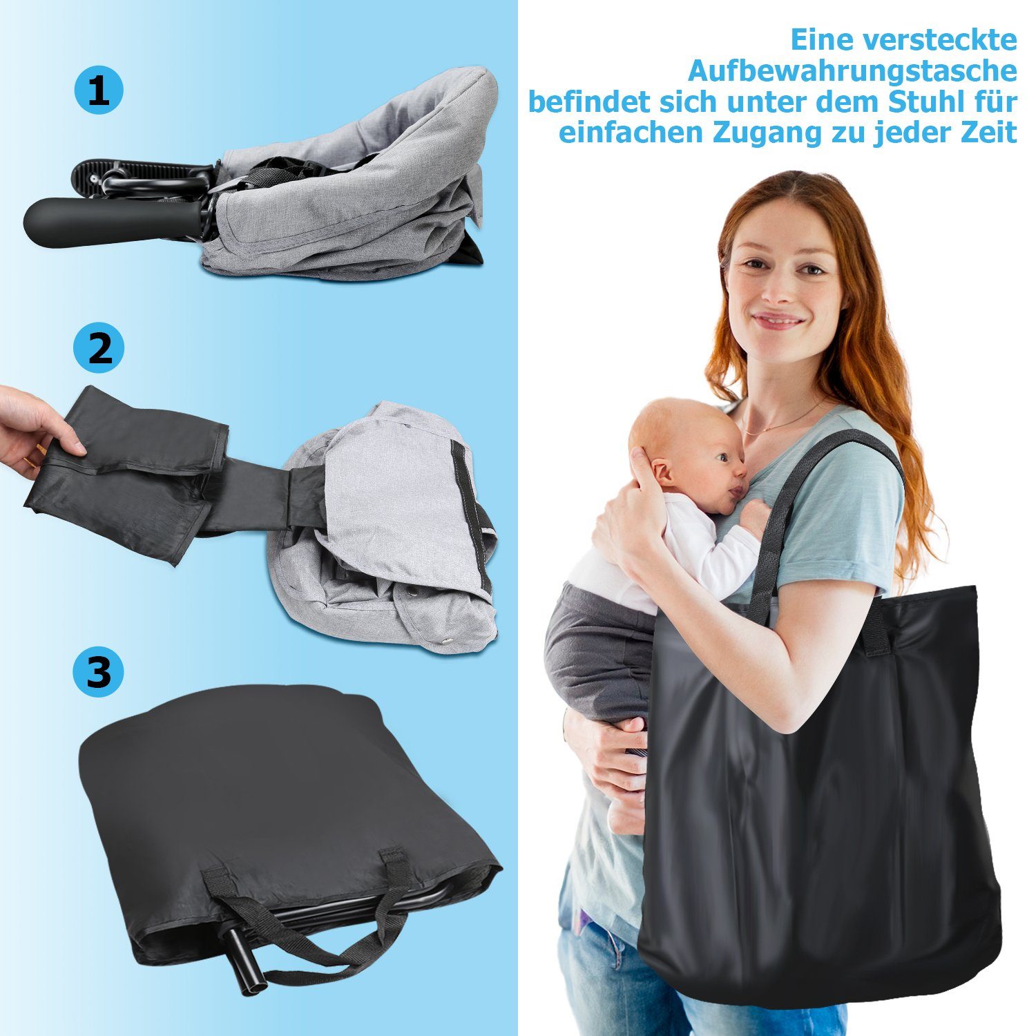 Gimisgu Tischsitz Tischsitz Hochstuhl Babysitz Faltbarer Stuhlsitz Portable Sitzerhöhung