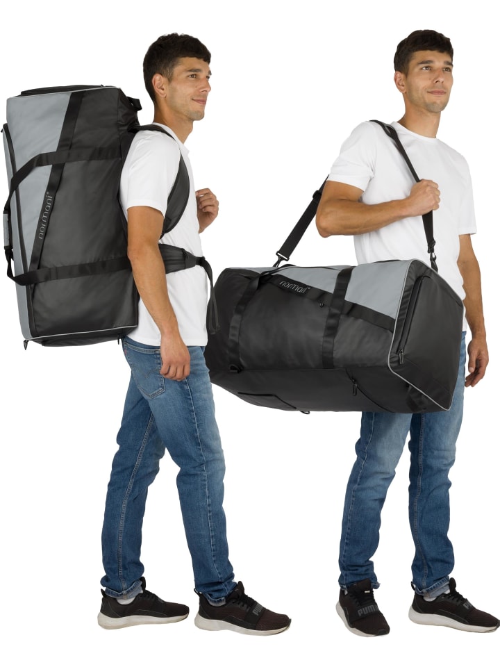 normani Sport- und Reisetasche mit Rucksackfunktion 90 l Nordpass in Grau günstig kaufen onesize