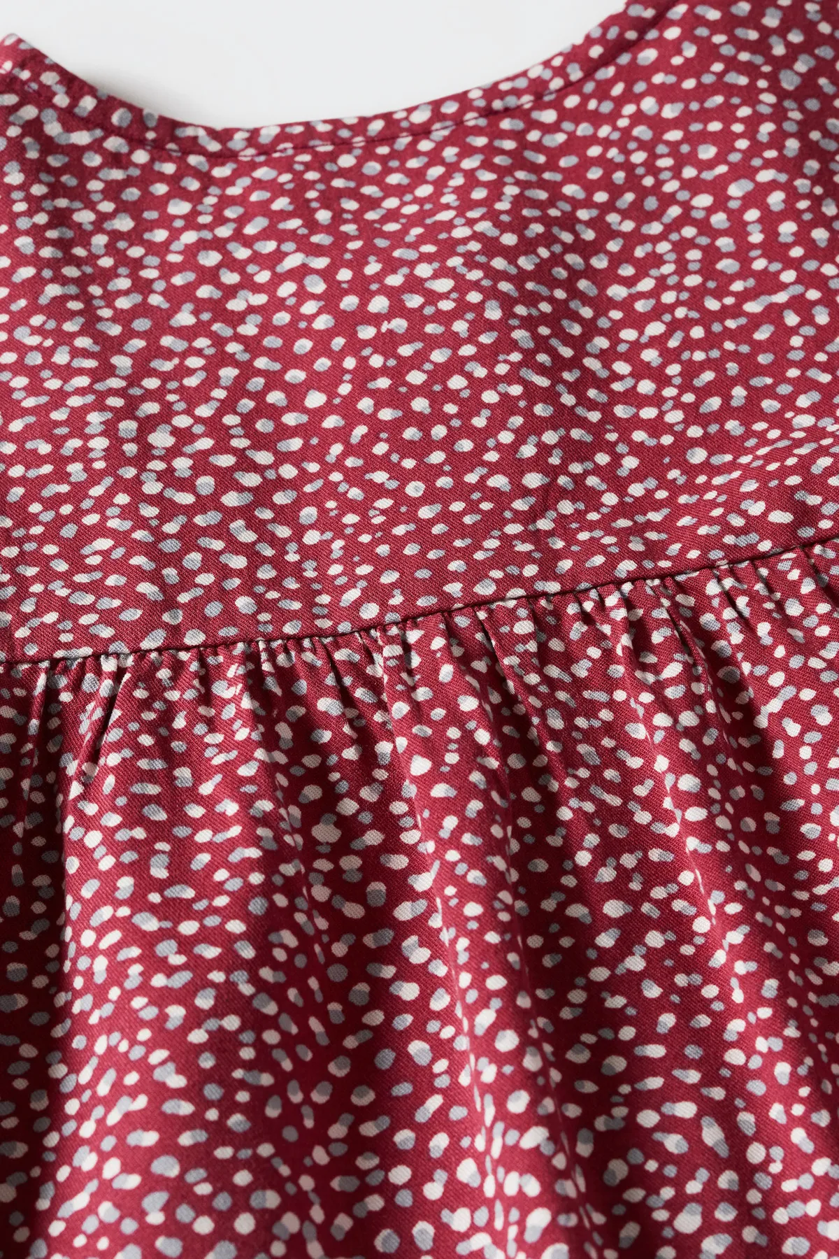 MANGO Kids  Dunkelrotes Mädchenkleid