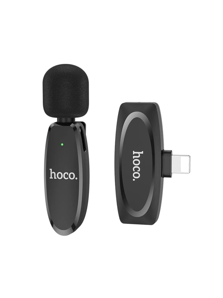 HOCO HOCO drahtloses Lavaliermikrofon für iPhone 8-pin iPhone-Anschluss in schwarz günstig kaufen onesize