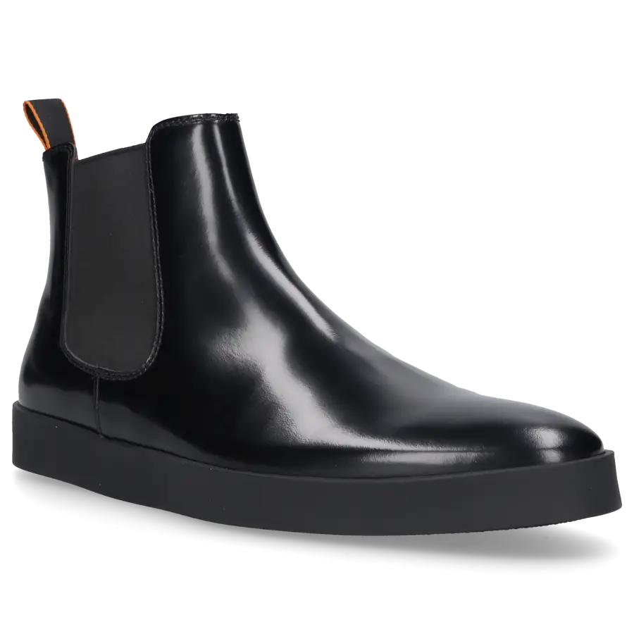 Santoni - Stiefeletten 17833 Kalbsleder - schwarz