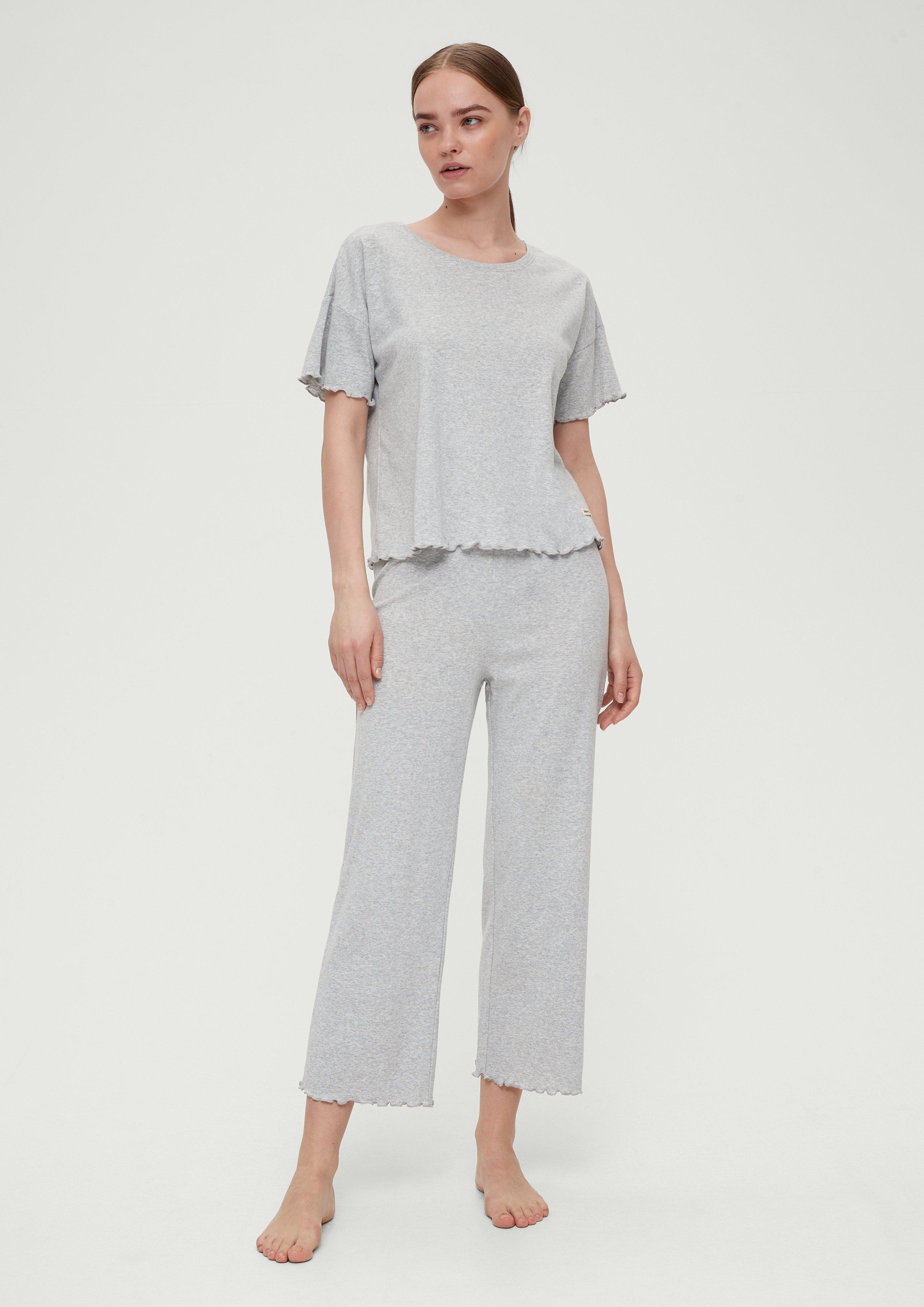 Pyjamahose mit Rollsaum  6008400-9500