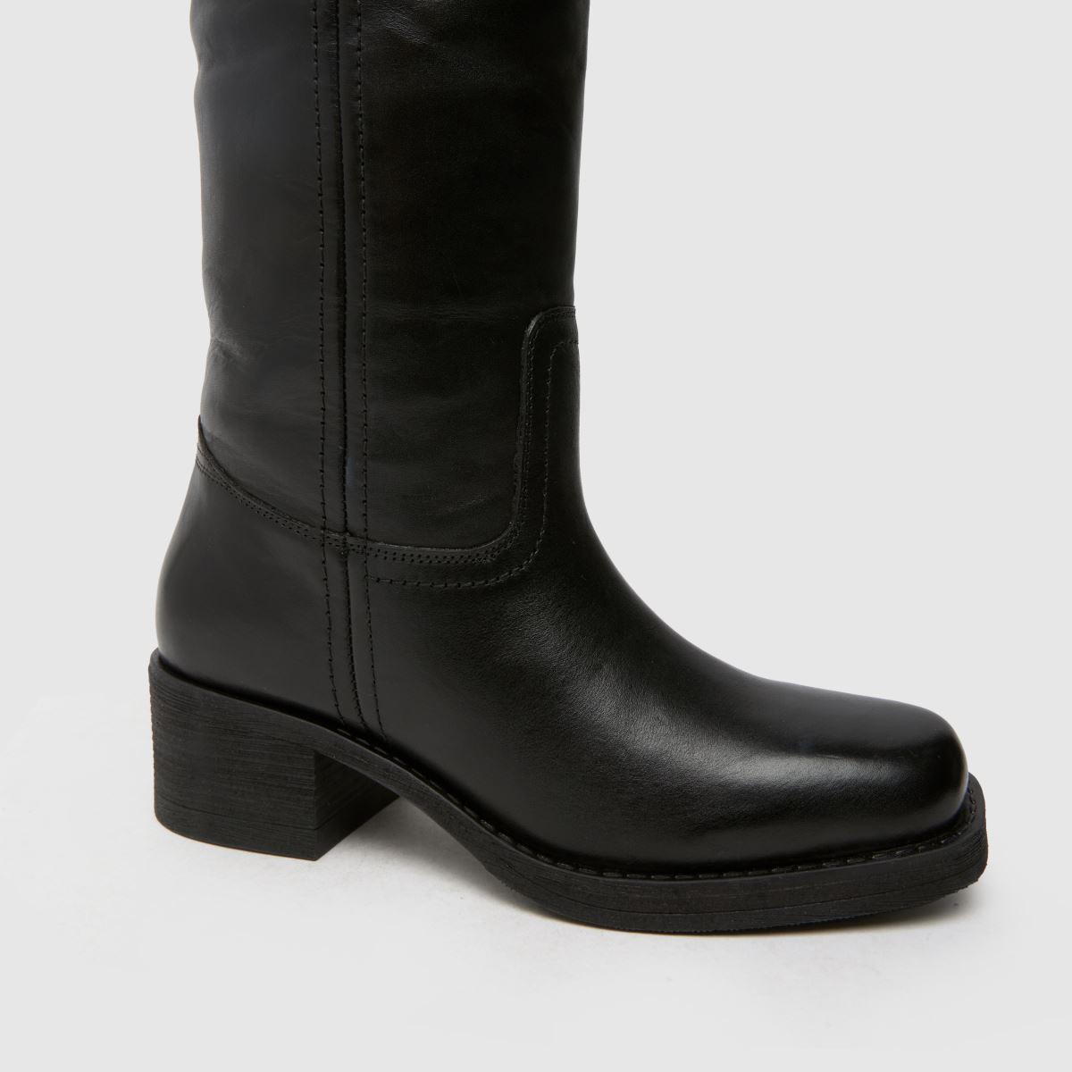Schuh – Damari – Svarta läderstövlar med dragkedja
