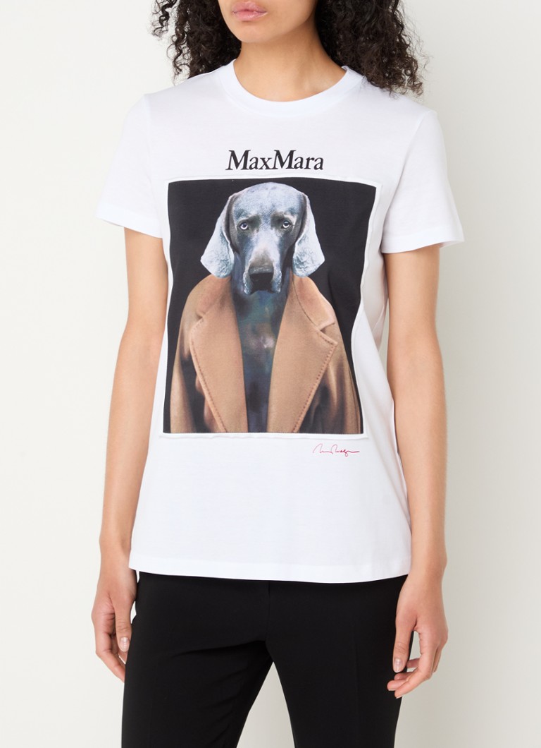 Μπλούζα MaxMara Cipria με τύπωμα μπροστά και πίσω
