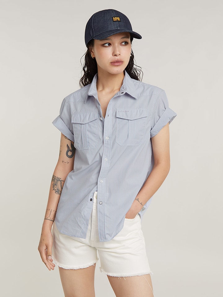G-Star Bluse in Hellblau günstig kaufen