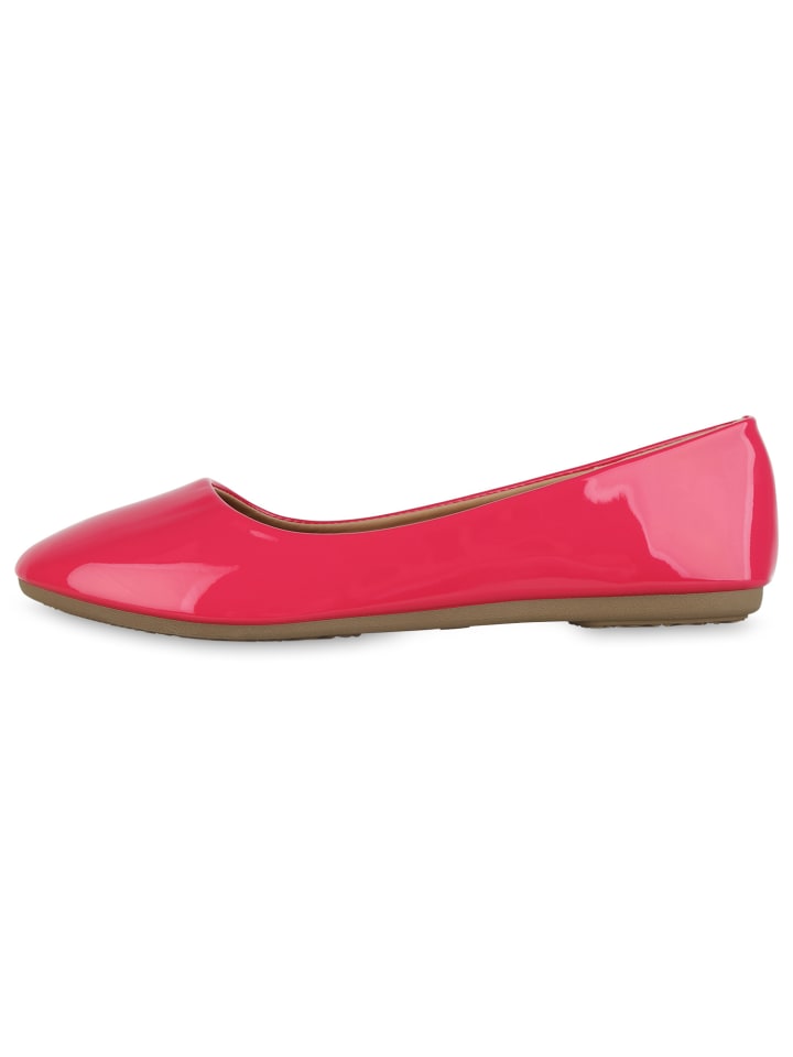 VAN HILL Klassische Ballerinas Coral in Fuchsia Lack günstig kaufen