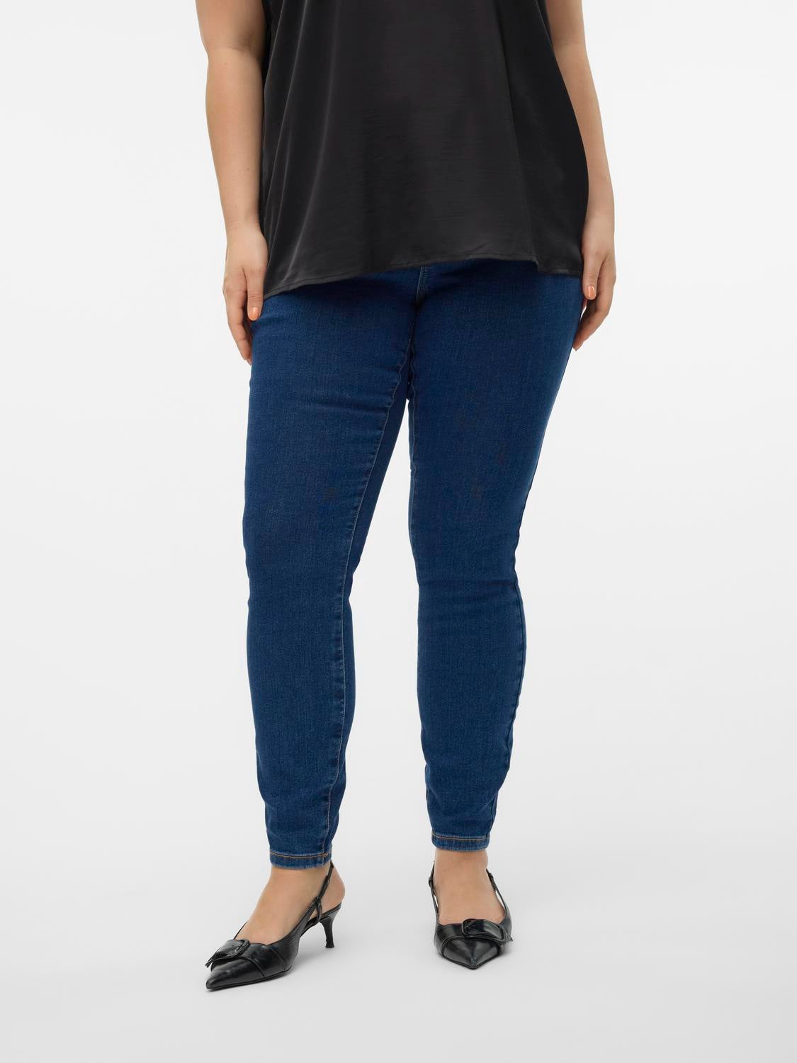 VMCELLY Mid Rise Skinny Fit Jeans