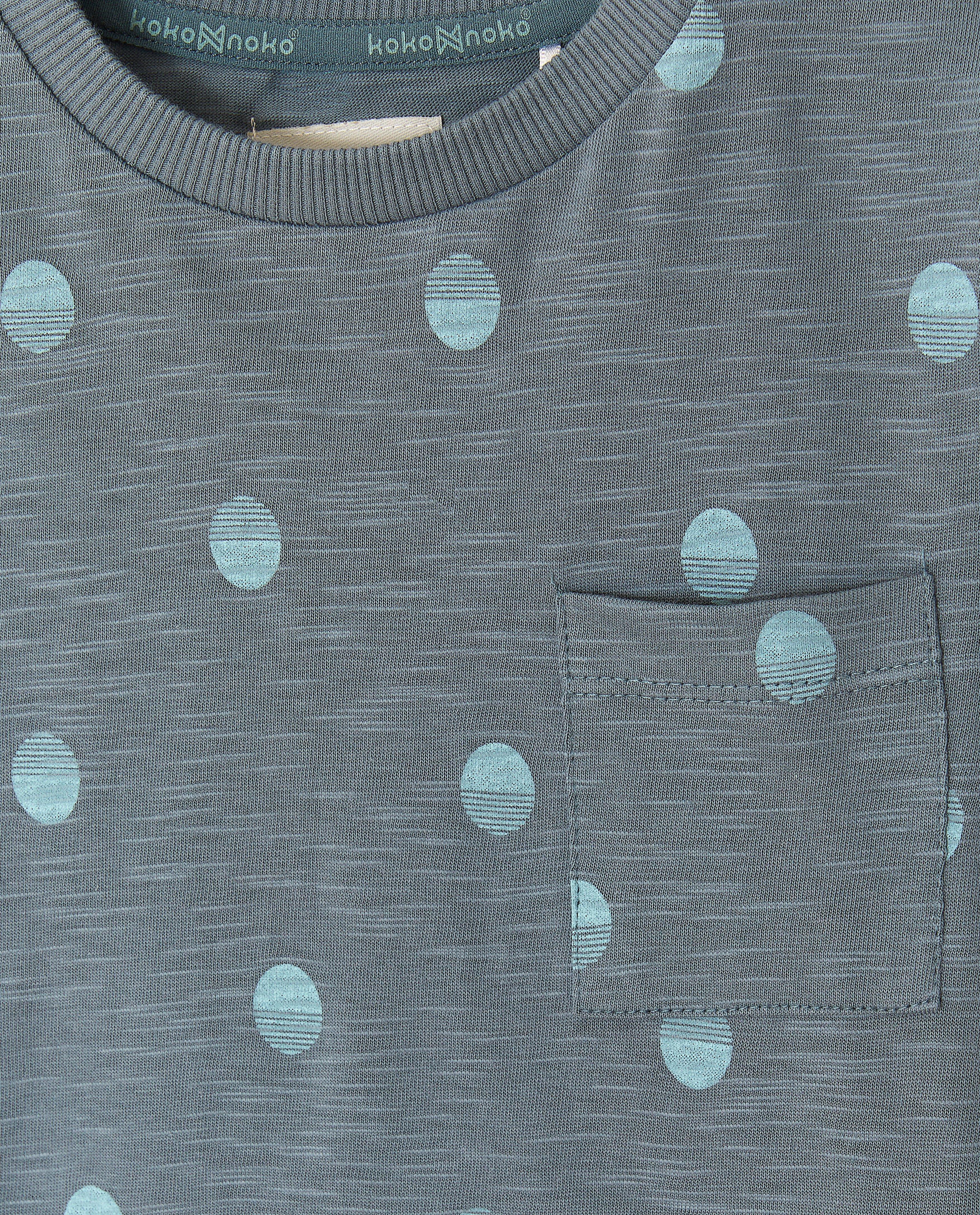 Tricou Koko Noko cu imprimeu albastru