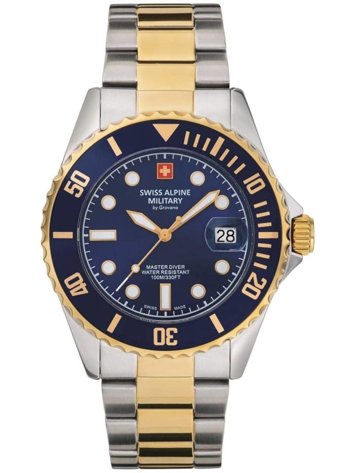 Swiss Alpine Military by Grovana Schweizer Uhr 70531145 silberfarben in silber günstig kaufen onesize