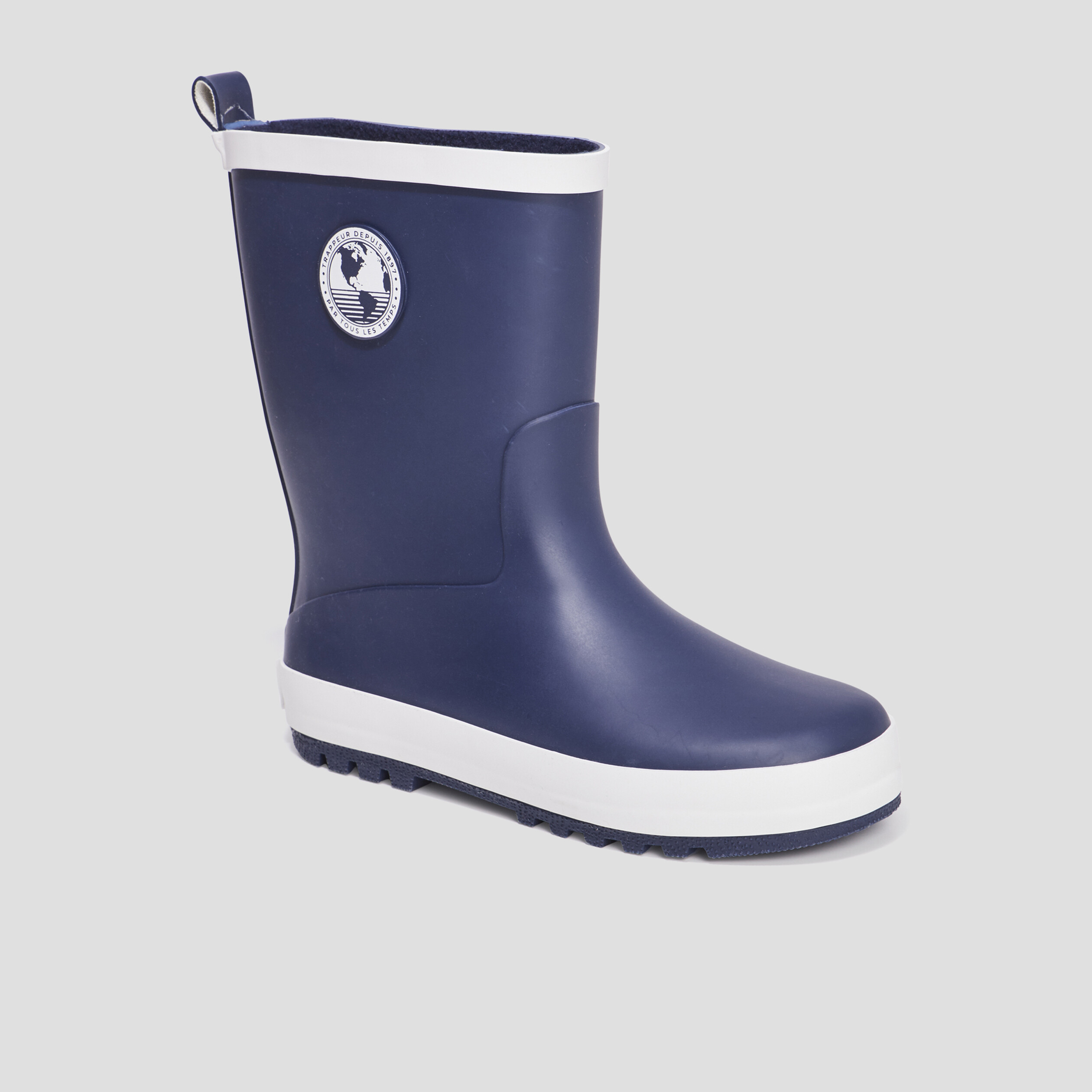 Bottes de pluie Trappeur bleu marine garçon | La Halle