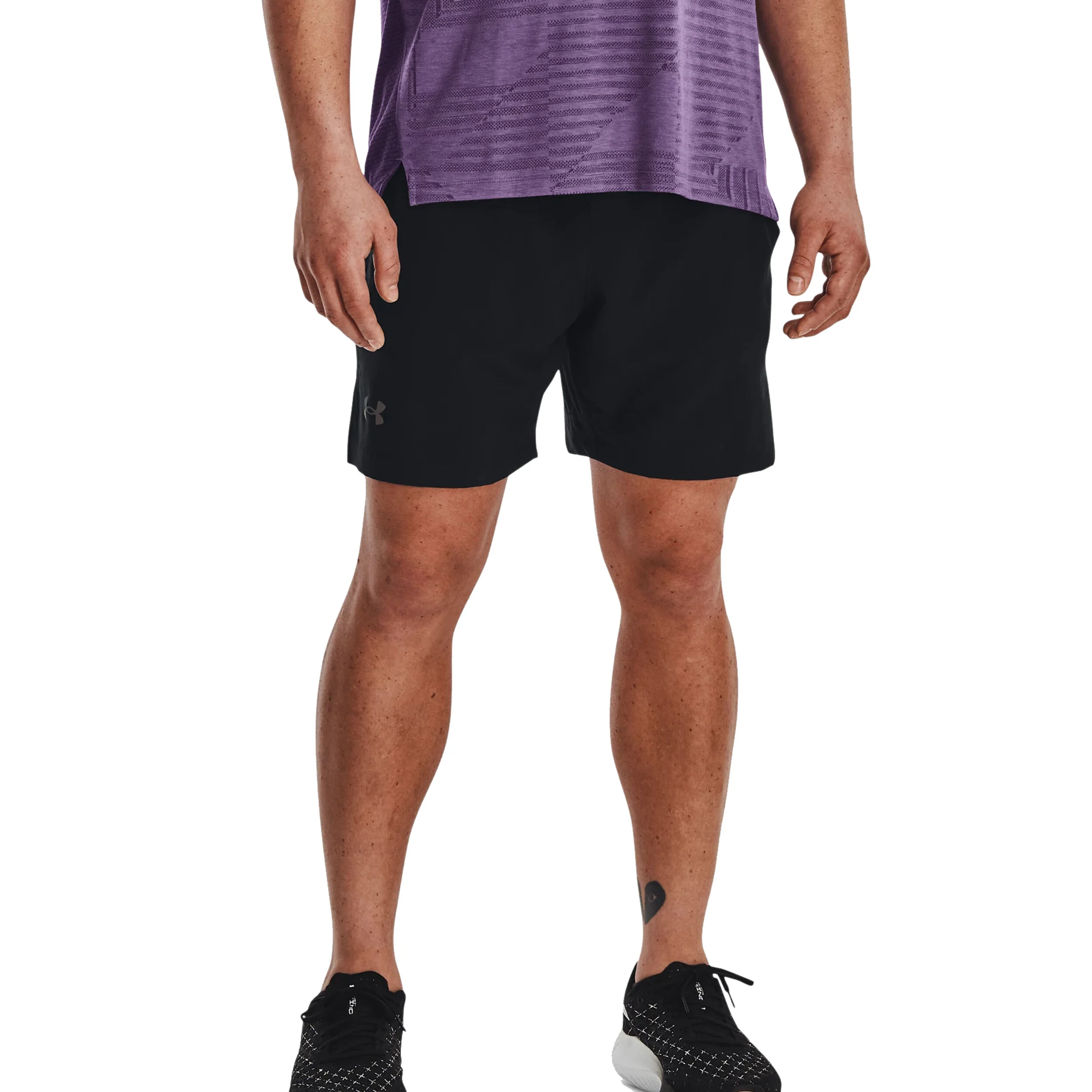 Launch Elite 2in1 7in Shorts Herren - Schwarz