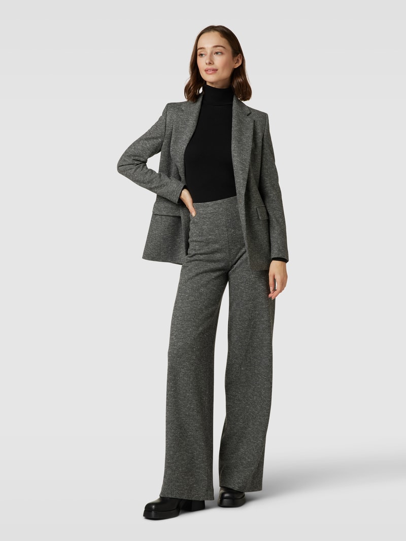 Stoffhose in melierter Optik in anthrazit