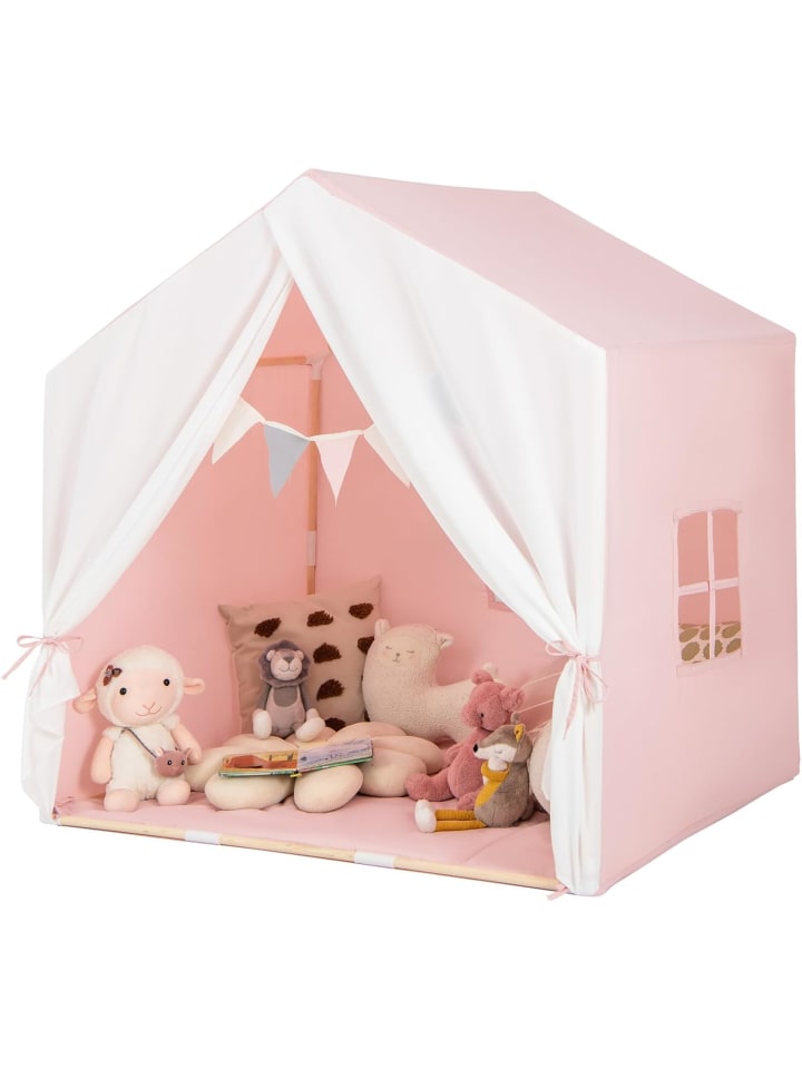 COSTWAY Spielhaus in Rosa günstig kaufen 91 cm