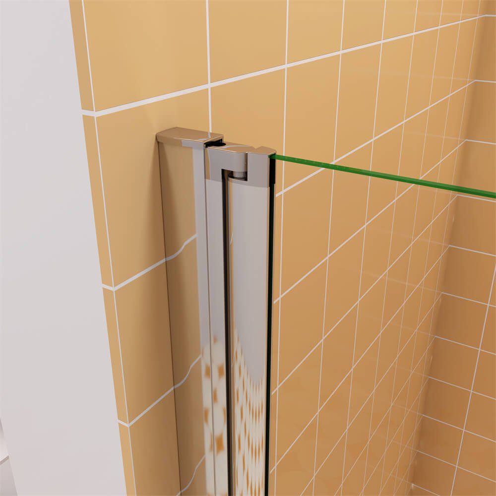 duschspa Badewannenaufsatz Badewannenaufsatz mit weißen Streifen Faltwand auf Badewanne NANO Glas, Einscheibensicherheitsglas, Sicherheitsglas, (Set), Breite 120cm, Höhe 140cm, Glas