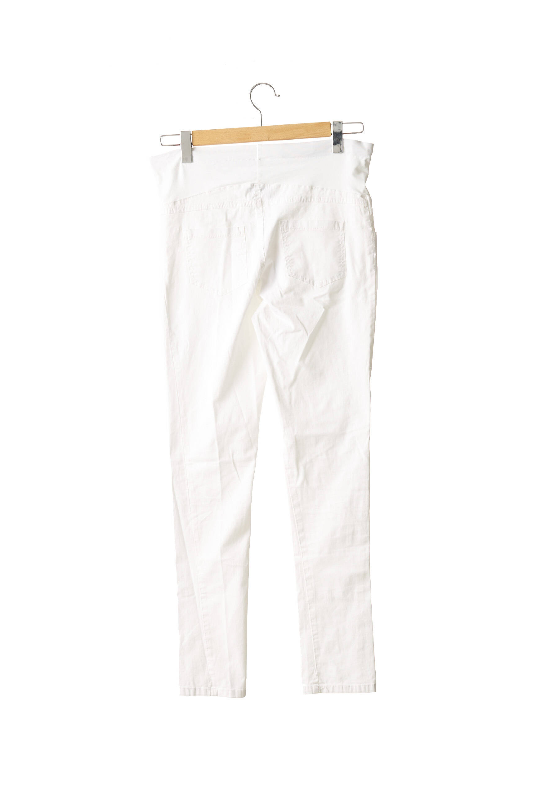Menonove Pantalons Maternite Femme couleur blanc