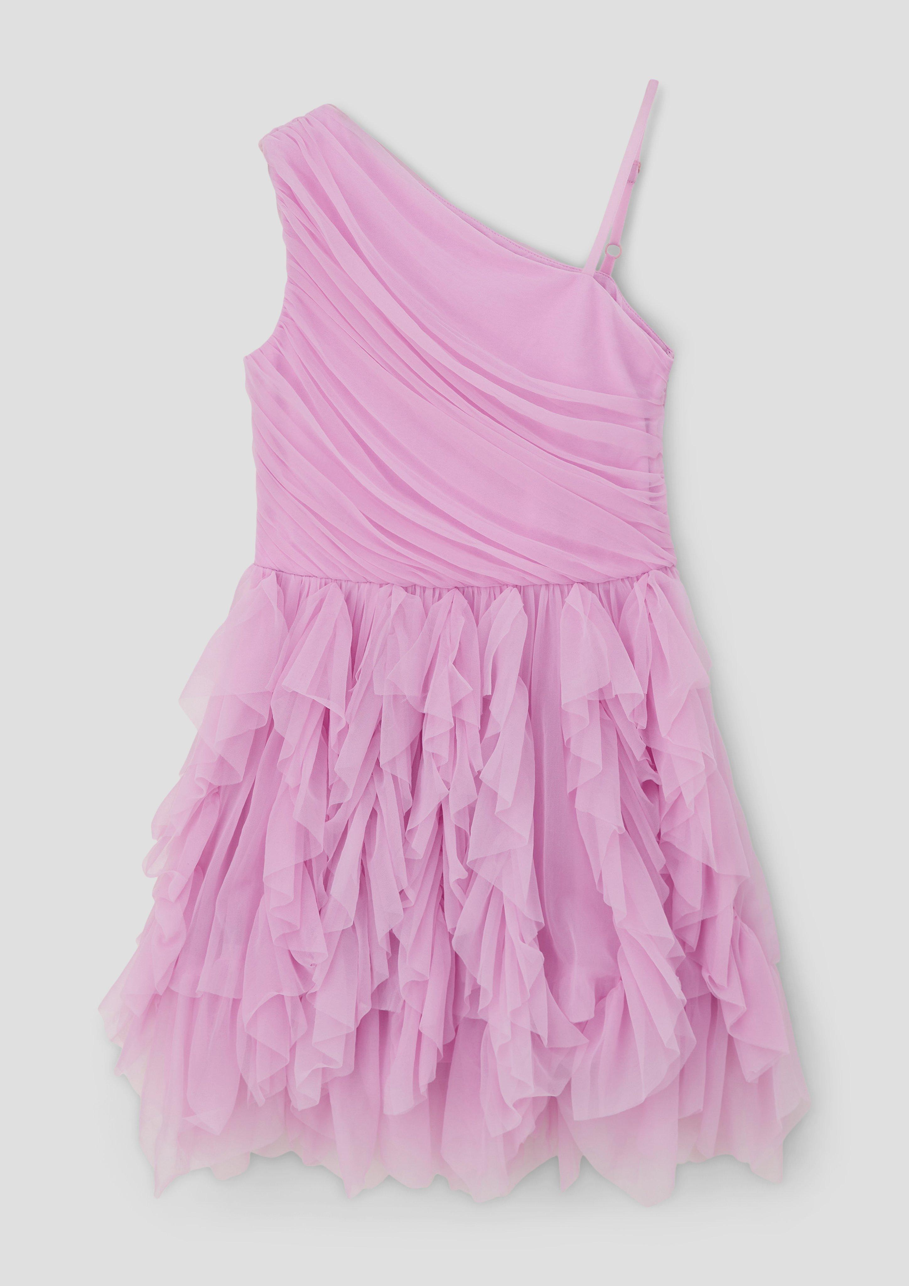One-Shoulder-Kleid mit Volantrock  2141700-4442