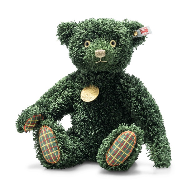 Teddies for tomorrow Green Christmas Teddybär, 34 cm, khaki