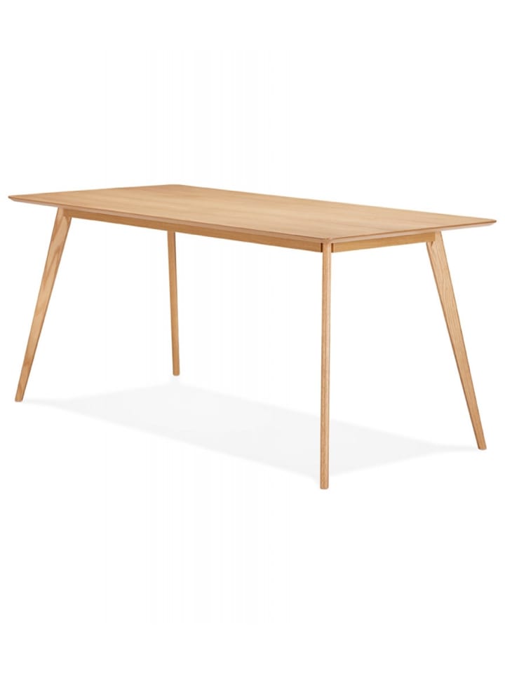KADIMA DESIGN Esstisch BARISTA mit Eichenfurnier | Nordic Stil in Beige günstig kaufen 180 x 90 x 75 cm