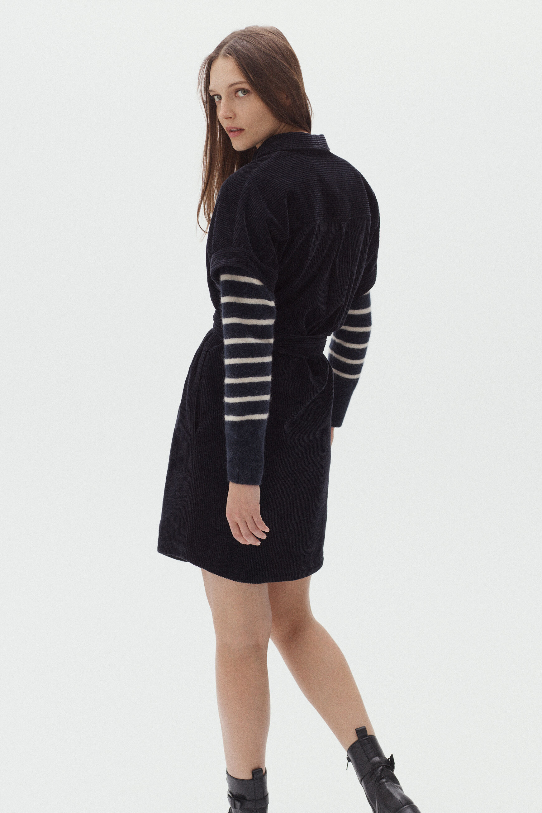 robe thea bleu marine femme