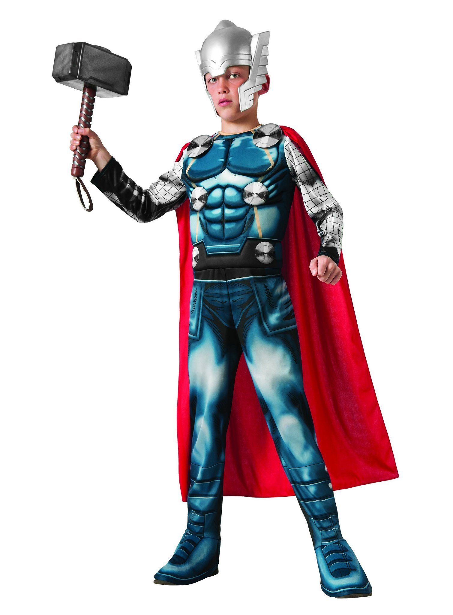 Rubie´s Kostüm Comic Thor, Gepolstertes Marvel Superheldenkostüm im Comic-Stil