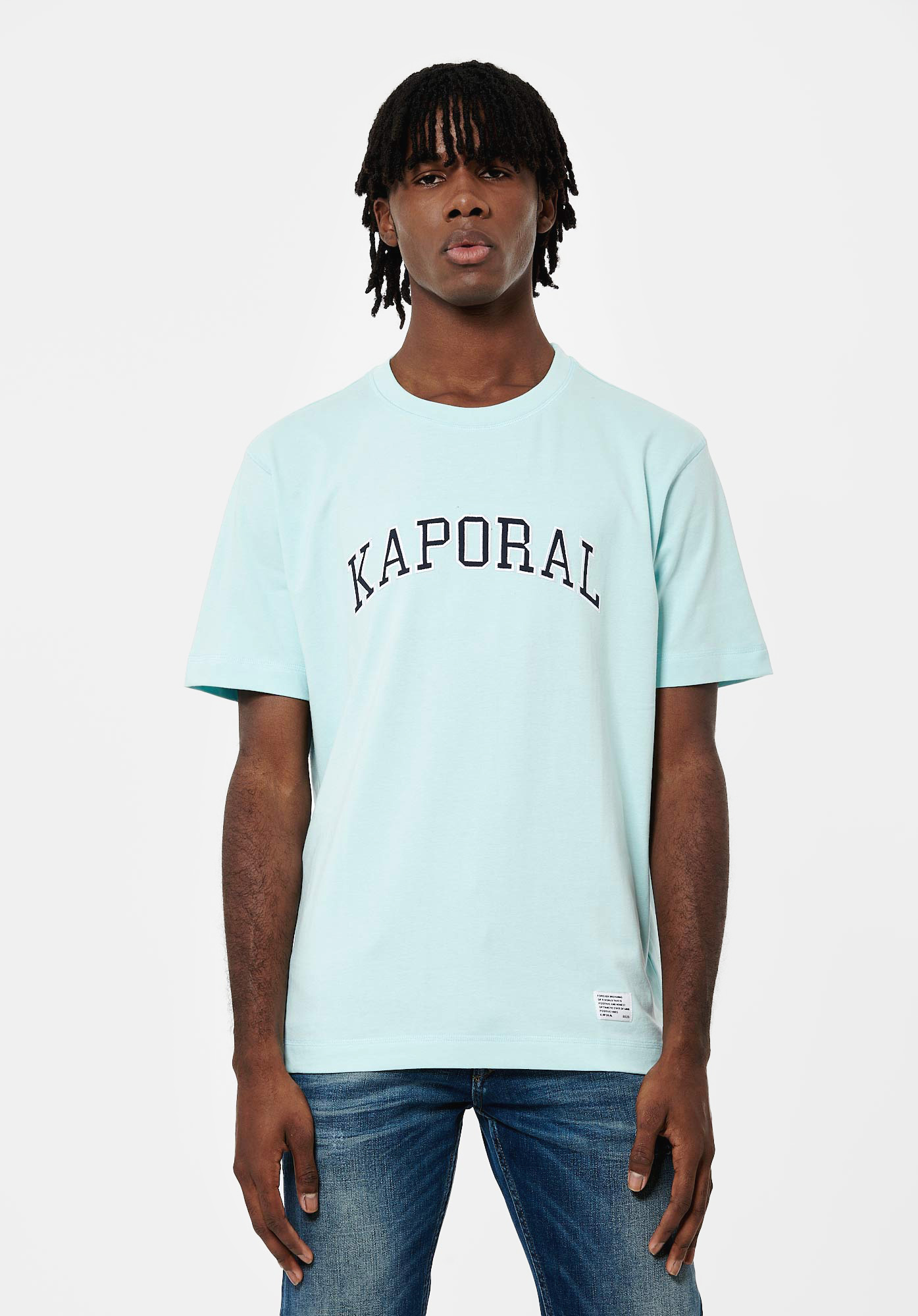 COLEG  T-shirt bleu Homme en 100% coton