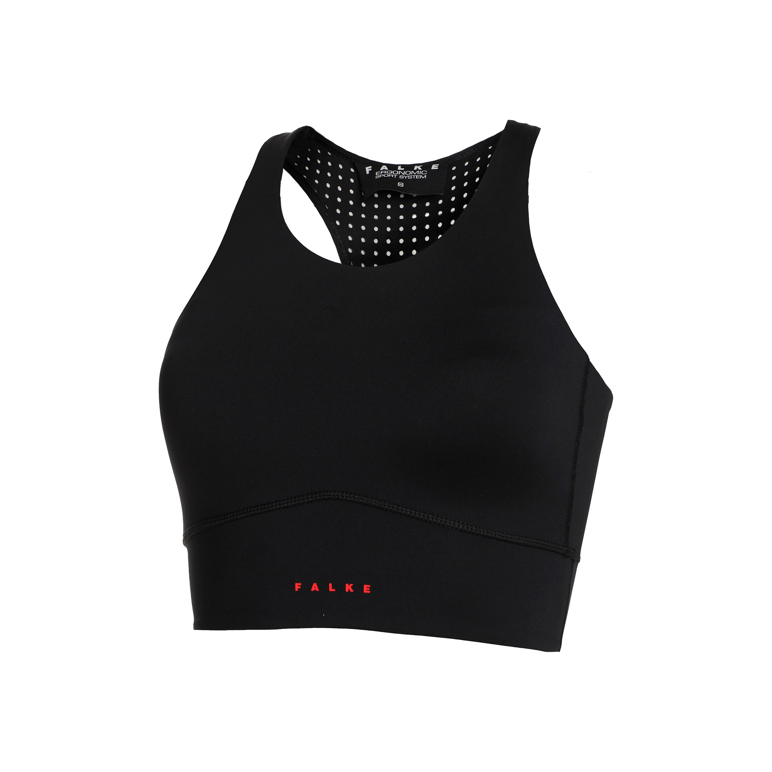 Core Sports Racer Sport-BH Damen - Schwarz
