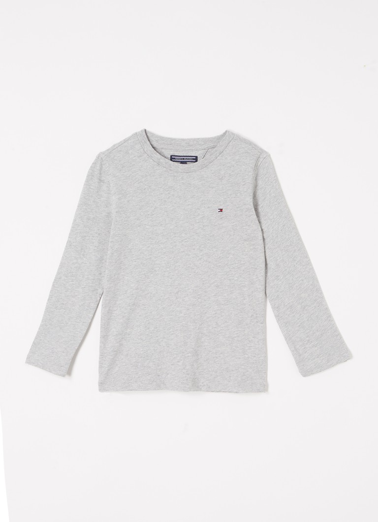 Tommy Hilfiger krekls ar garām piedurknēm un izšuvumu uz logotipa