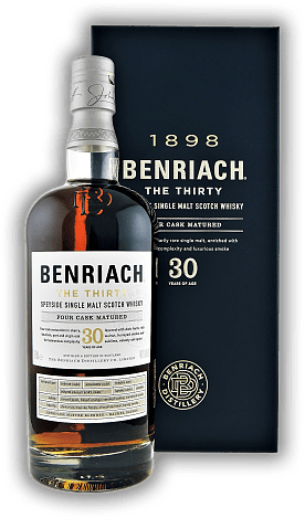 Benriach The Thirty Benriach The Thirty Ein Benriach mit grandiosem, honigsüßen Rauch. Alter 30 J. - 0,7	 Liter - Vol 46%