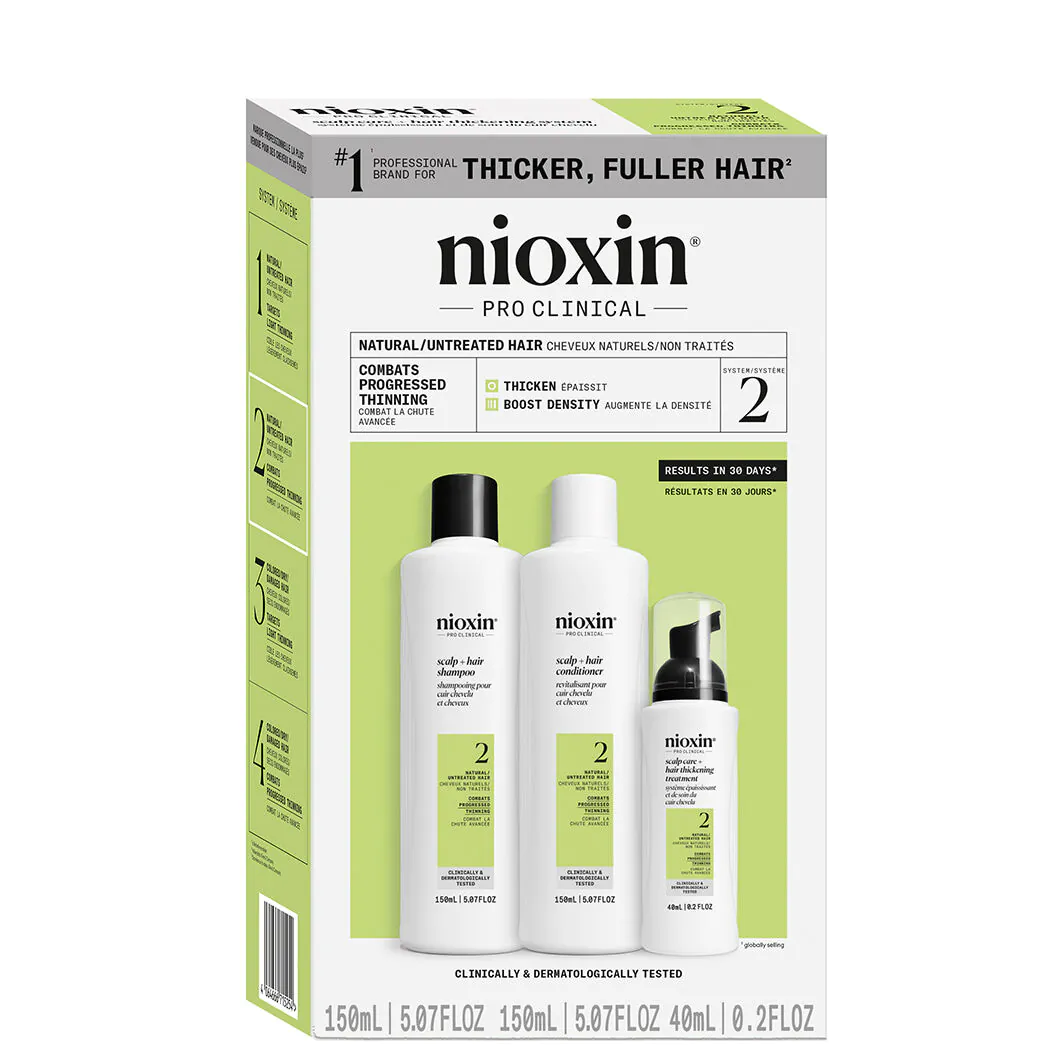 Nioxin System 2, Κιτ Καθαρισμού για Φυσικά, Σοβαρά Αραιά Μαλλιά