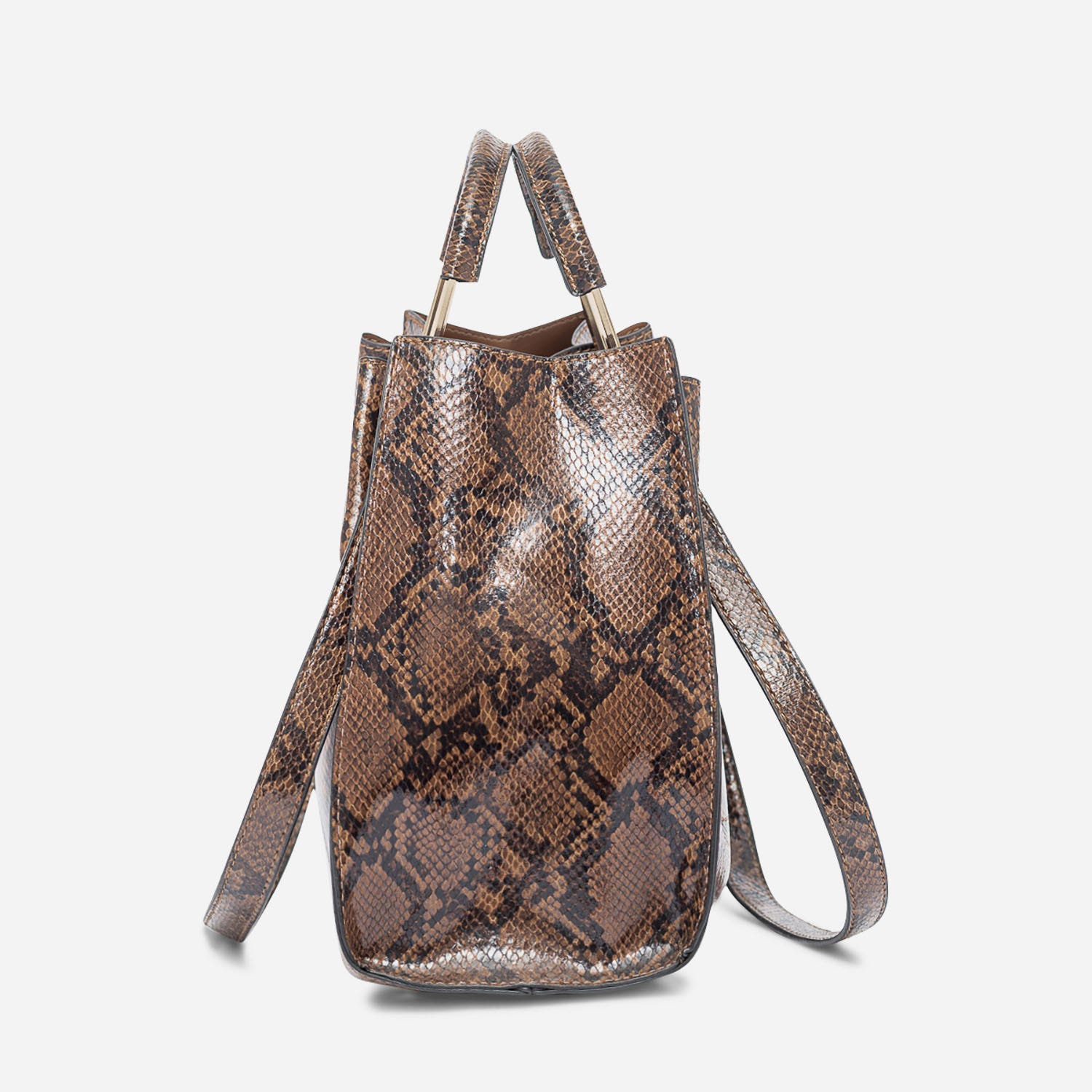 Sac à main TEXTO noir à nœud imprimé