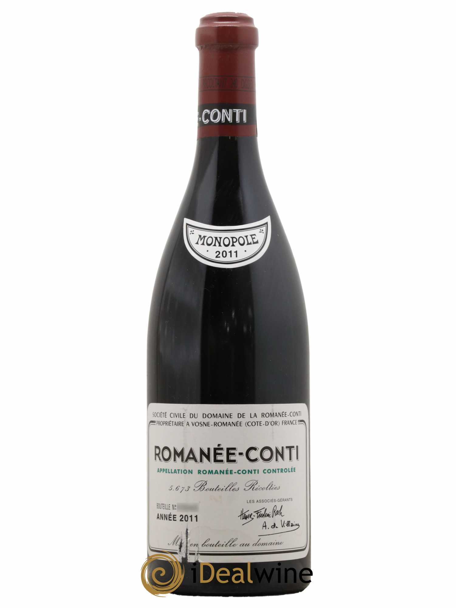 Romanée-Conti Grand Cru Domaine de la Romanée-Conti  2011 - Lot de 1 Bouteille