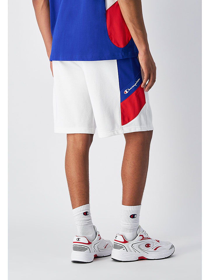 Champion Shorts in Weiß/ Dunkelblau/ Rot günstig kaufen