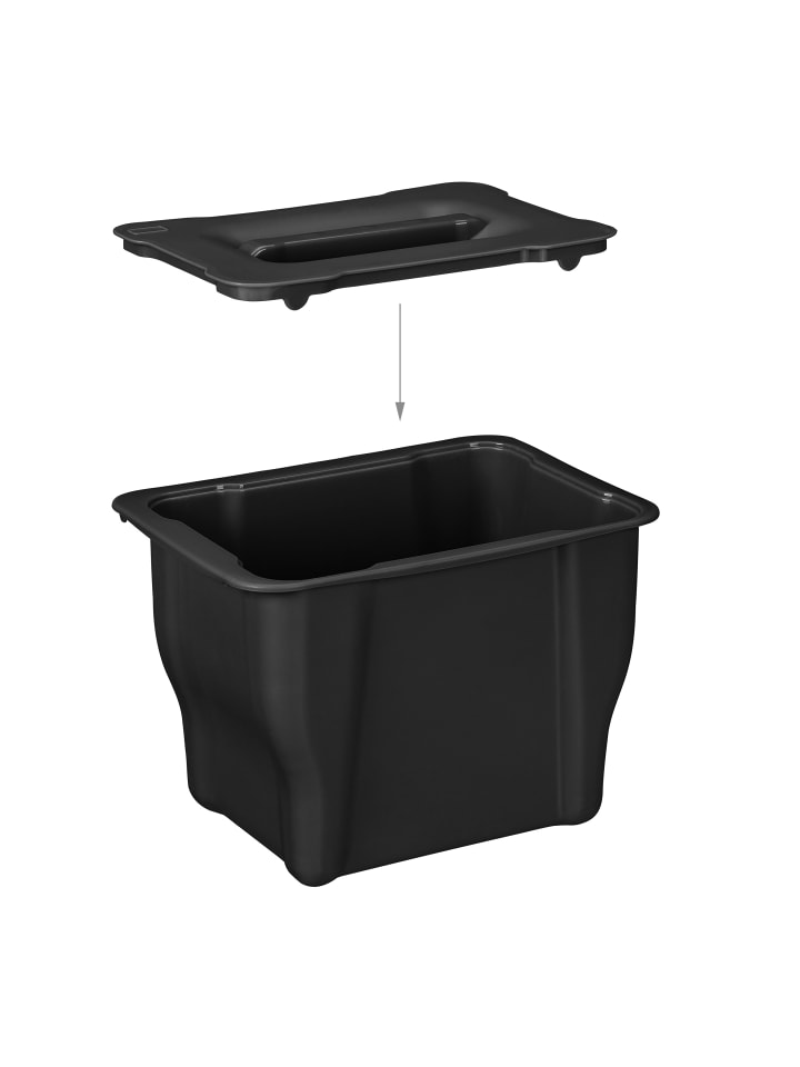 relaxdays Biomülleimer in Schwarz - 5 Liter günstig kaufen onesize