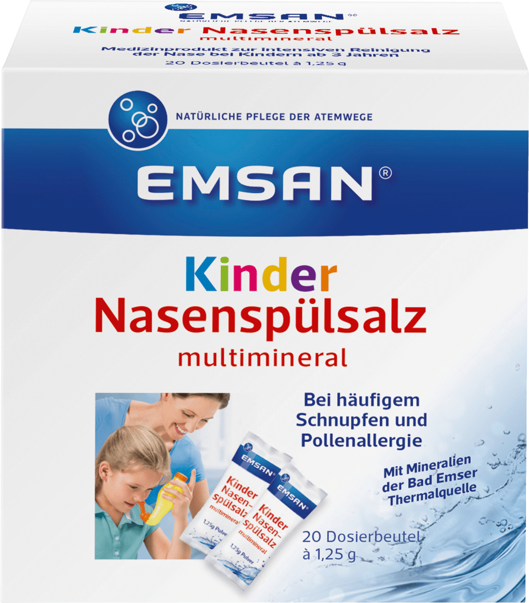 Kinder Nasenspülsalz (20x1,25 g) Beutel, 20 St