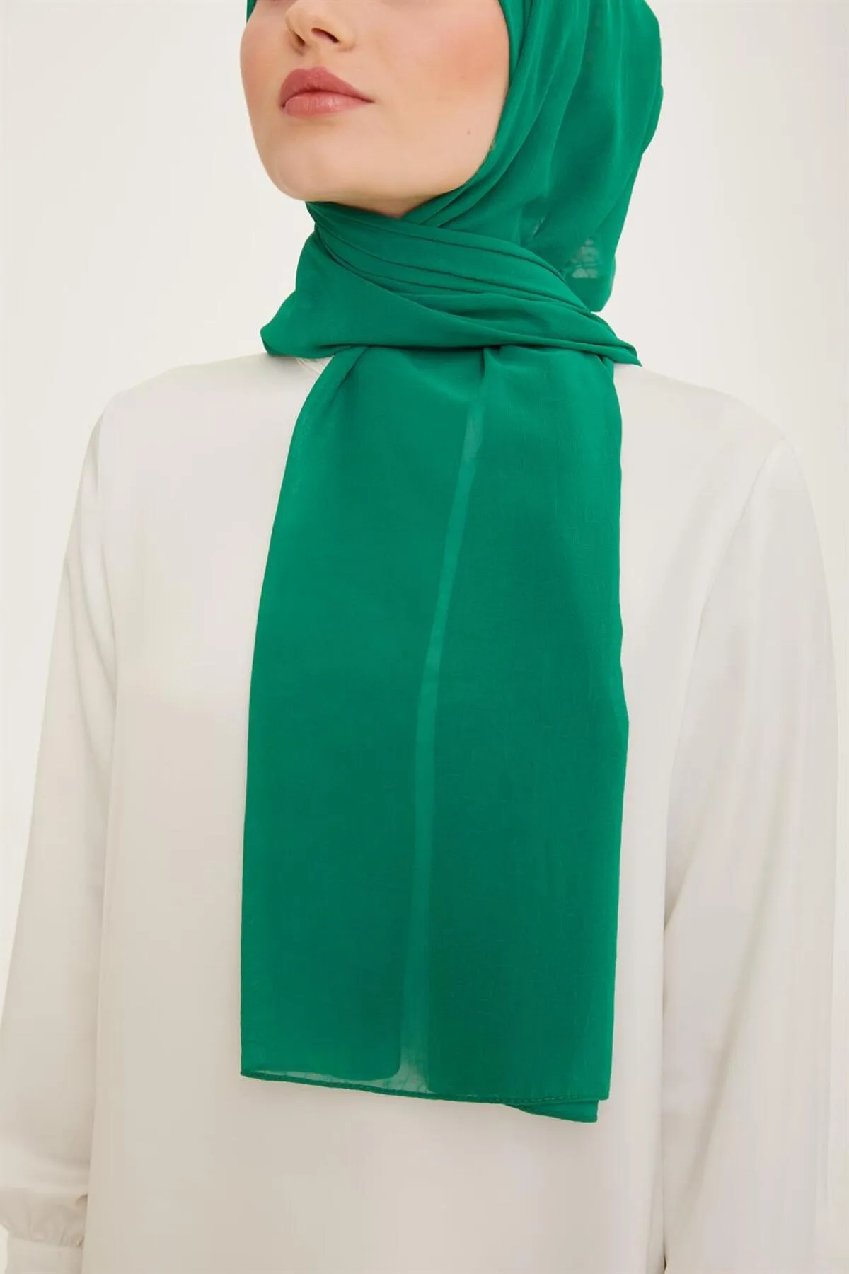Armine  Trend Crinkle-Chiffon-Schal – Atskrn-39 – Grün
