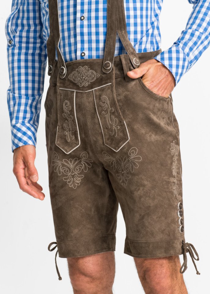 Kurze Trachtenlederhose, Regular Fit