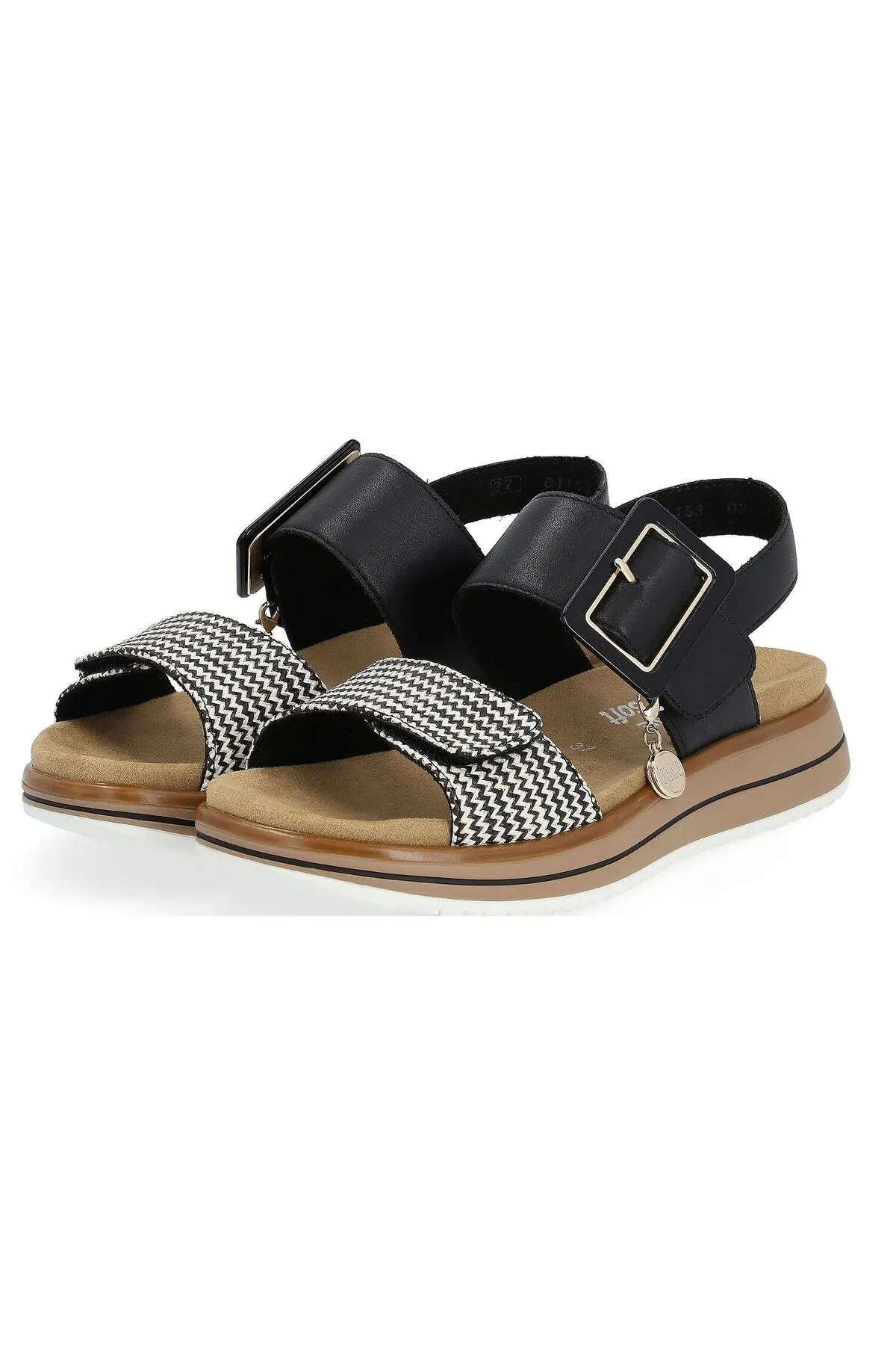 Remonte  Sandalette - Schwarz - Flacher Absatz