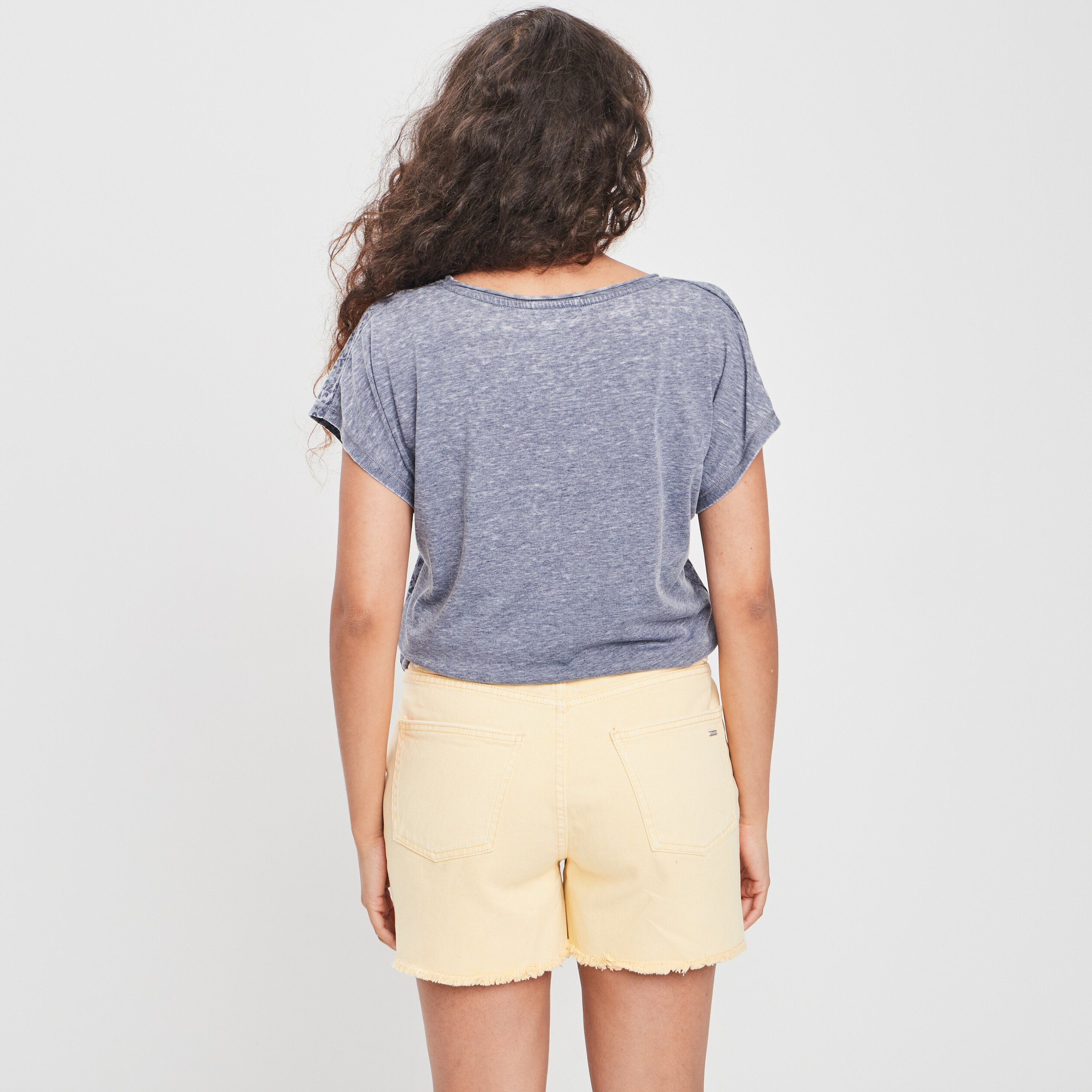 T-shirt manches courtes Creeks bleu femme | La Halle
