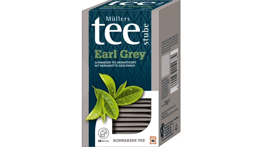 Müllers Teestube Schwarzer Tee Beutel Earl Grey 30 g